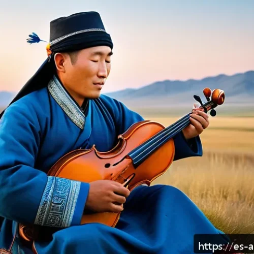 몽골 푸른 초원의 노래 비하인드 스토리 - A vast Mongolian blue grassland under a wide open sky during sunrise, gentle wind blowing over endle...